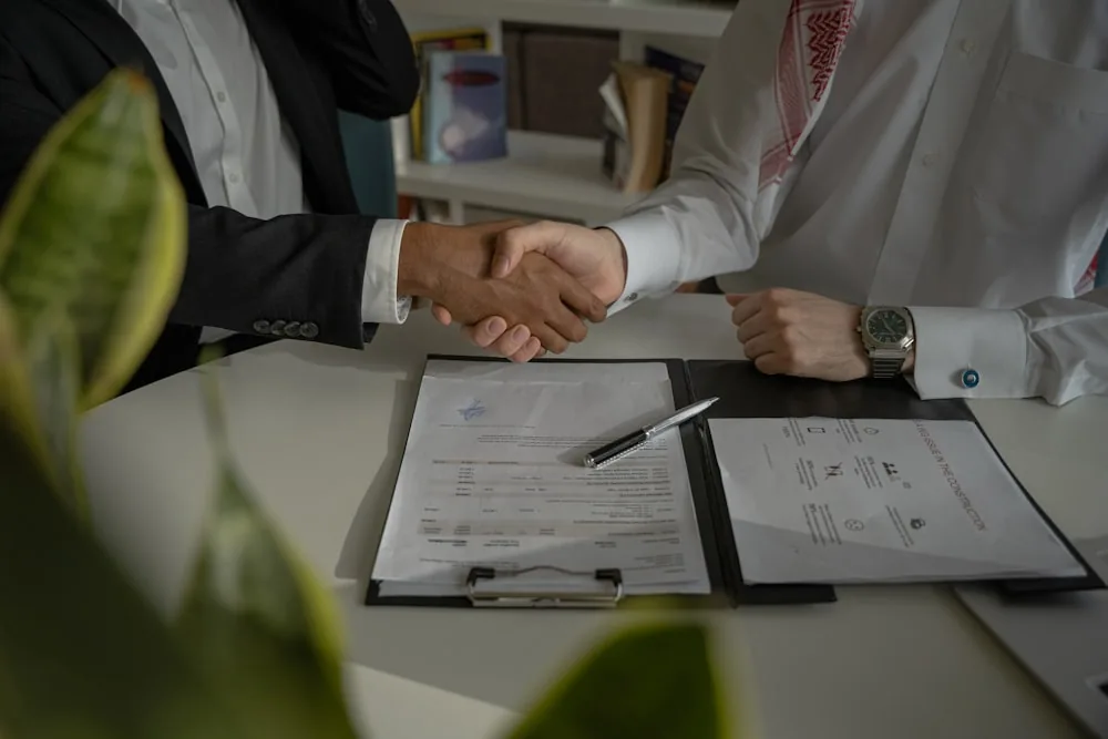 Firma di un contratto di garanzia